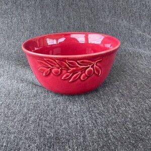Certified International Campagna Signature Red Bowl Set Of 3 Pamela Gladding